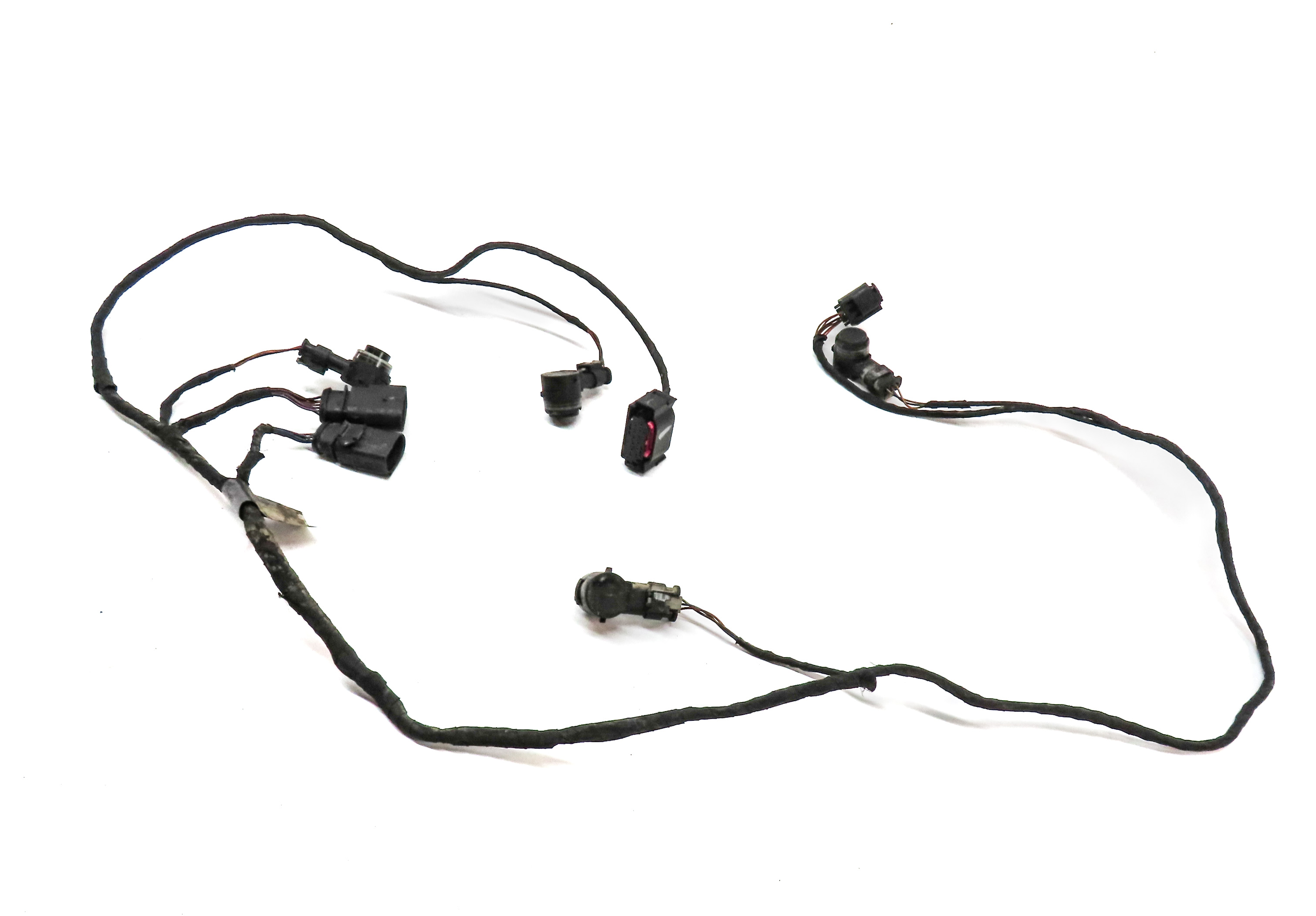 2015 AUDI A3 (8V) REAR PARK ASSIST PDC DISTANCE CONTROL SENSOR SET/4 (BLACK) — exact item pictured